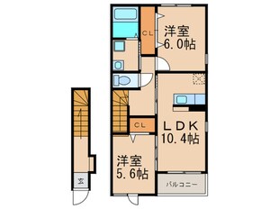 フローラル粕屋西の物件間取画像